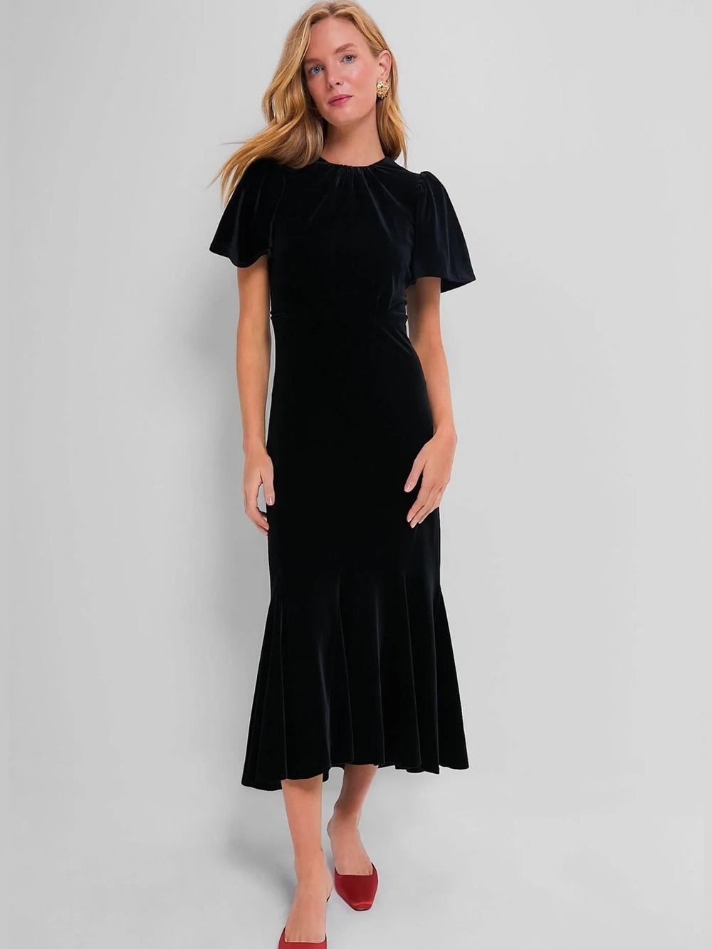 NWT Tuckernuck Nicolette black Velvet Dress  XS